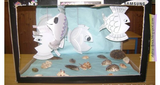 IZRADI SVOJE RIBICE I AKVARIJA - IGRE S PAPIROM